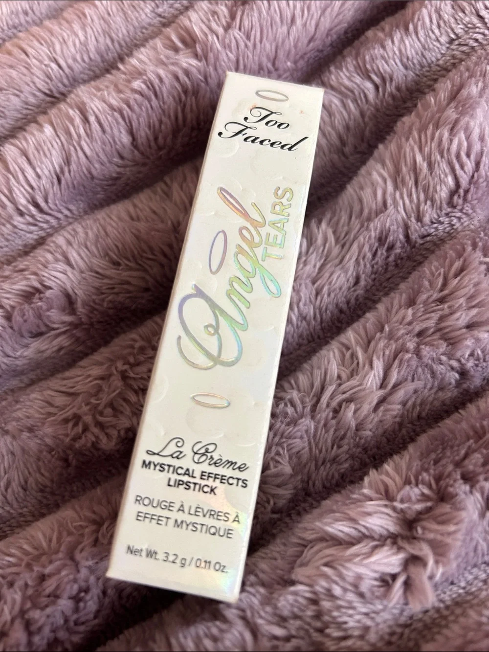 NIB Too Faced Angel Tears La Crème Mystical Effects Lipstick